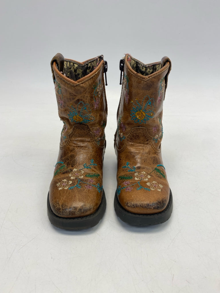 Shyanne SIZE 6 Brown Multi Color Flowers Girl&