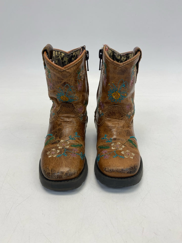 Shyanne SIZE 6 Brown Multi Color Flowers Girl&