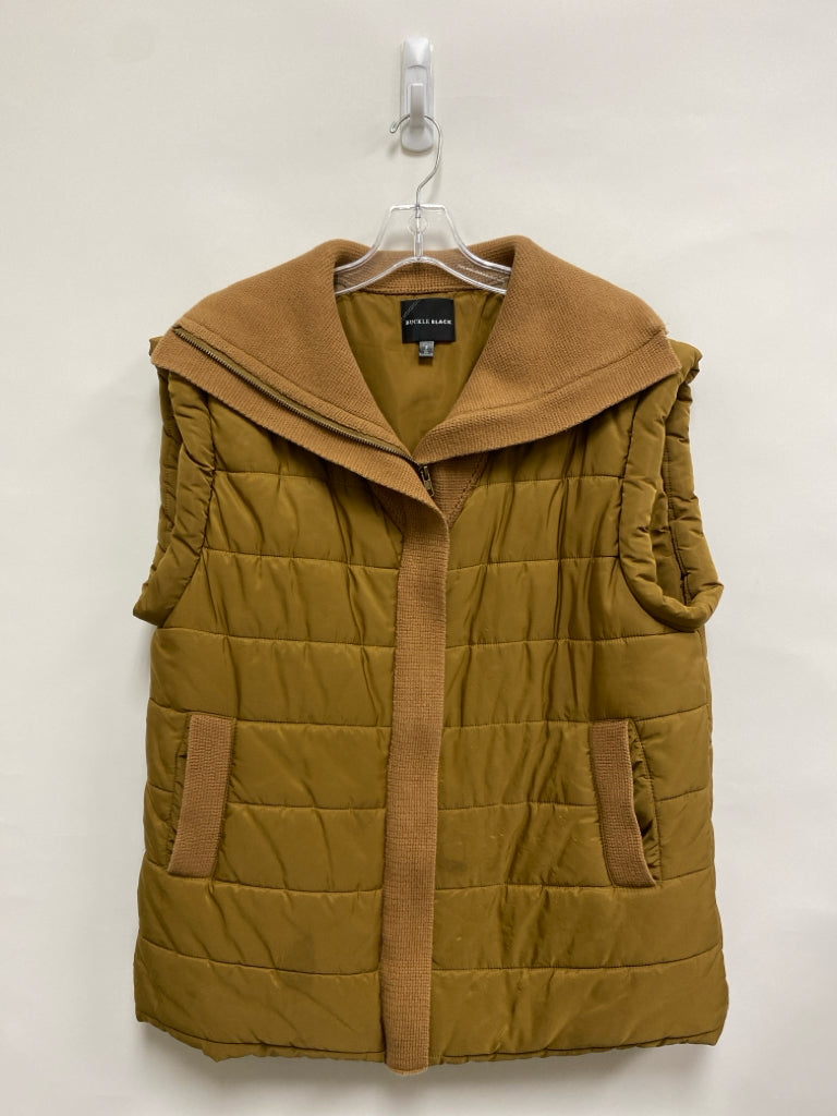 Buckle Black Size S Brown Puffer Ladies Vest