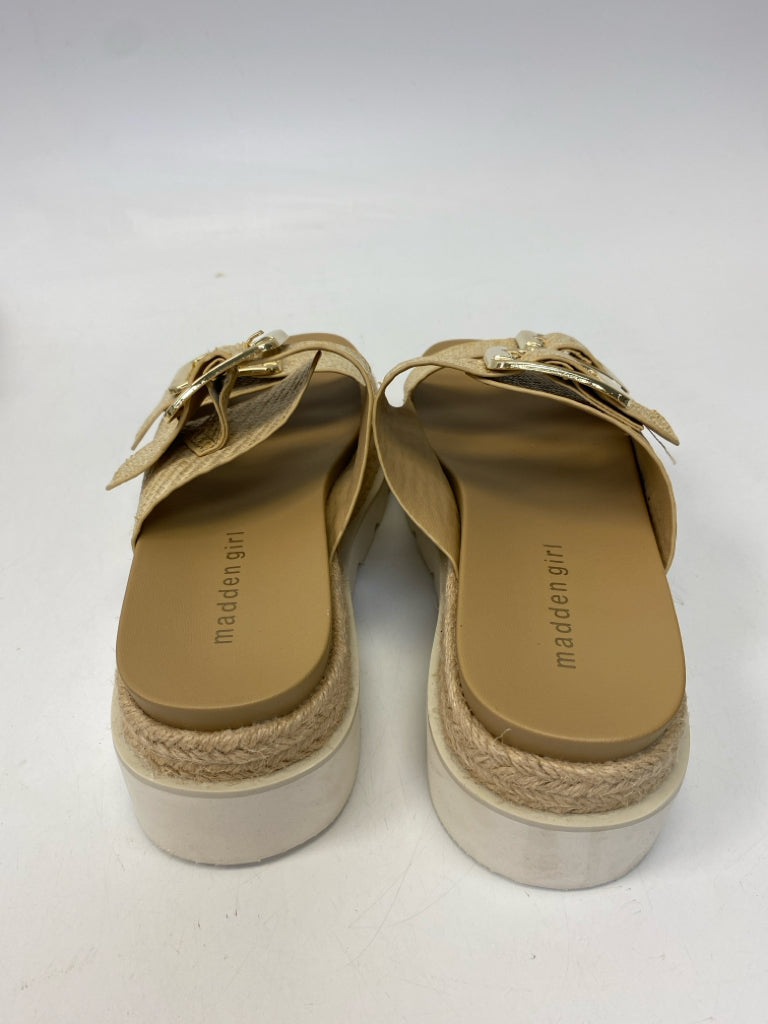 Madden Girl  Size 7.5 Tan/Cream Sandals