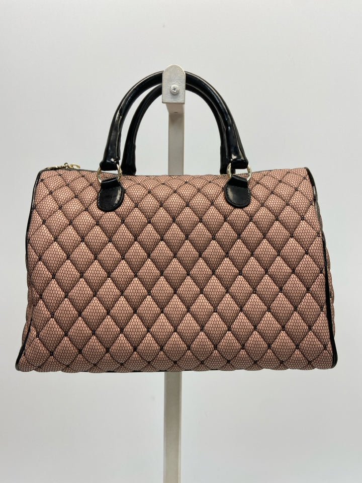 RED VALENTINO Mauve Black Quilted Handbag