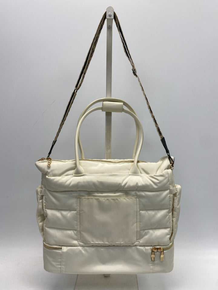 Cream Duffle Bag