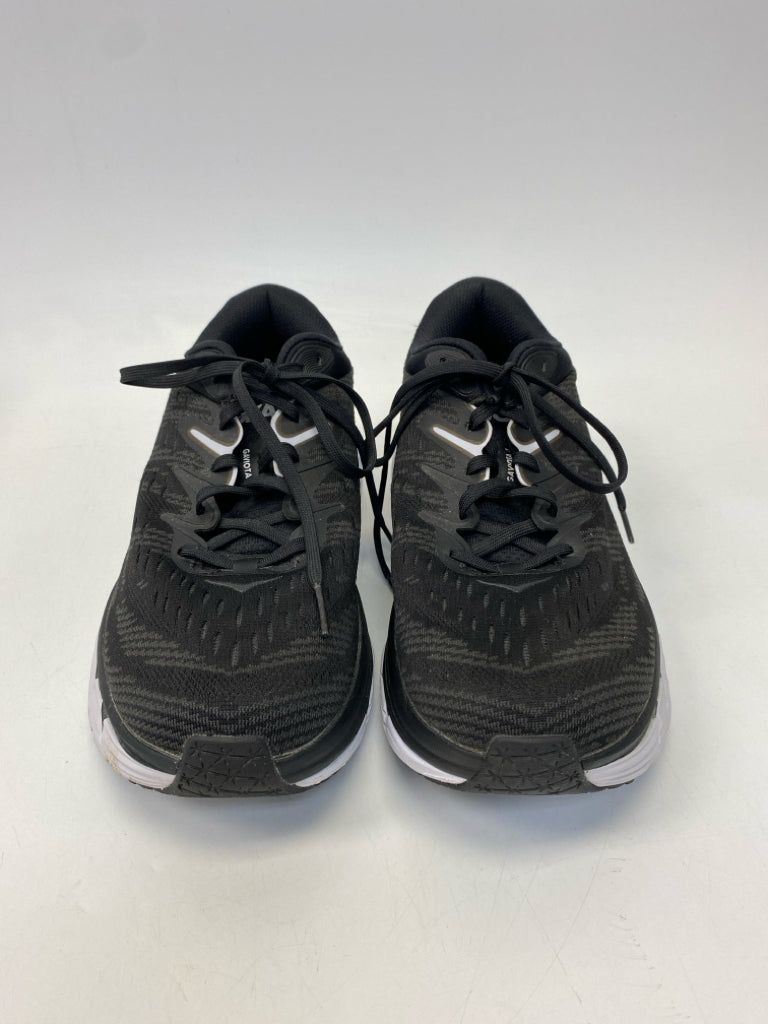 Hoka  Size 11 Black Gray/White Lace-up Sneakers