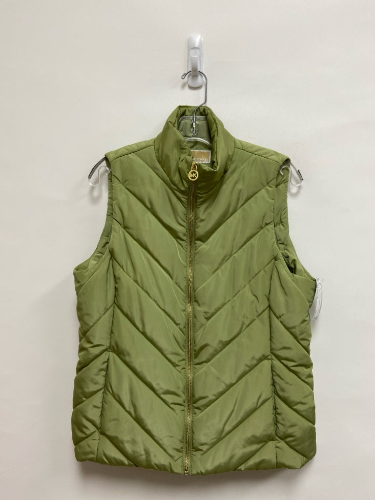 Michael Kors Size M Green Quilted Ladies Vest