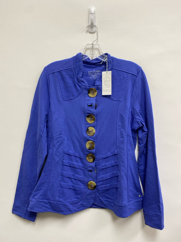 NWT Neon Buddha Size M Dark Periwinkle Button Up Ladies Jacket