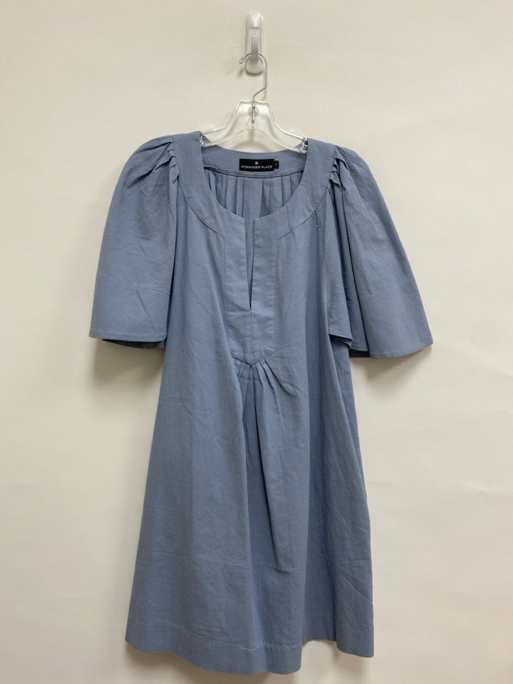Pomander Place Size S Slate Blue Bell Sleeves Ladies Dress