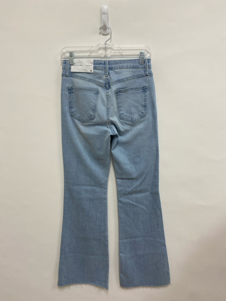 NWT JUST BLACK Size 26 Pale Denim Flared Ladies Jeans