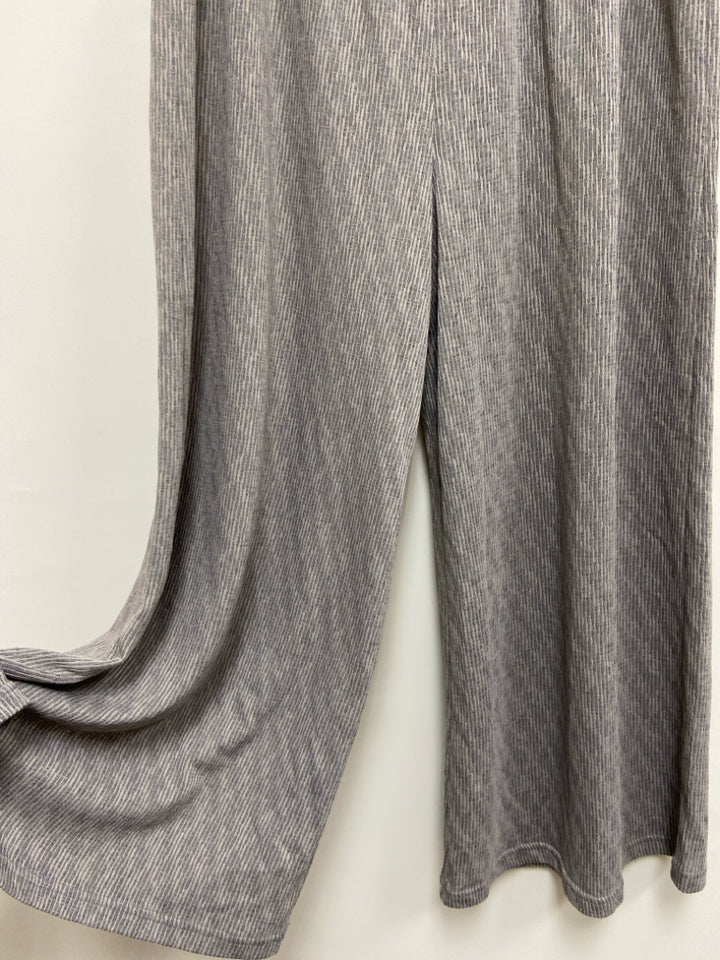 Easel Size M Gray Streaked Wide Leg Ladies Pants
