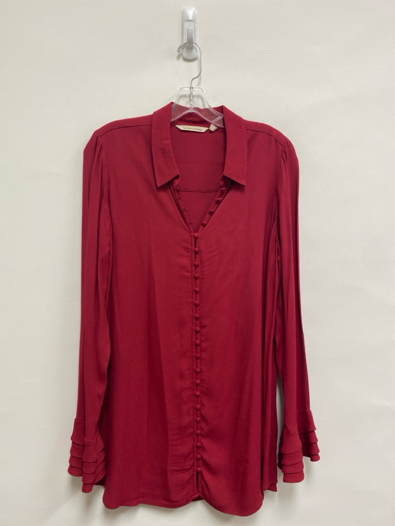 Soft Surroundings Size L Red Ladies Top