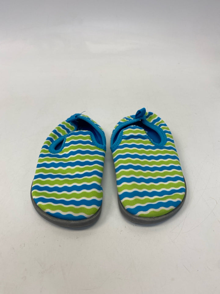 SIZE 9/10 Blue Green Stripe Girl&
