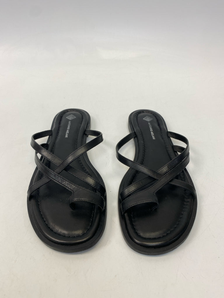 Antonio Melani  Size 8.5 Black Crisscross Sandals