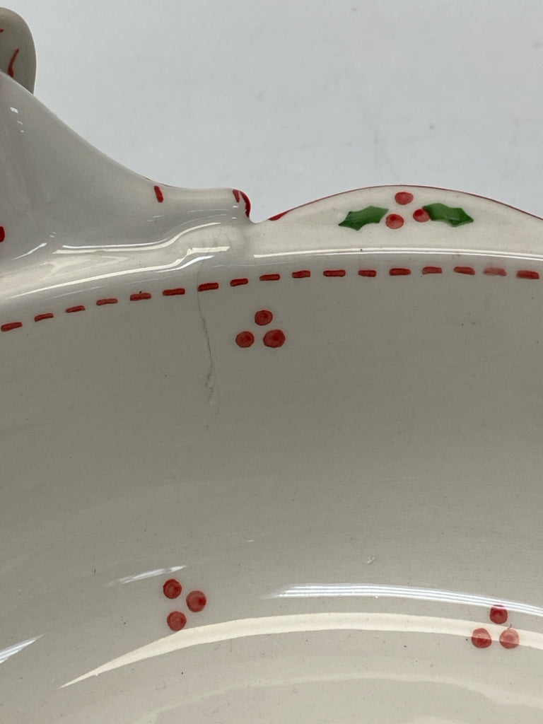 Temp-tations White Red Angel Ceramic Christmas