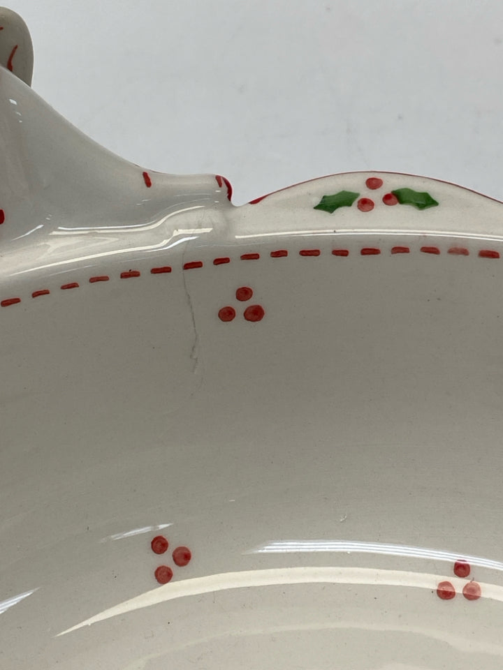 Temp-tations White Red Angel Ceramic Christmas