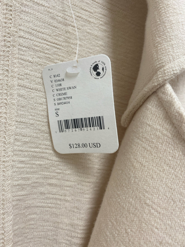 NWT Free People Size S Cream Texture V Neck Ladies Jumpsuit