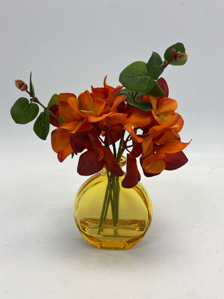 Orange Amber Floral Fall