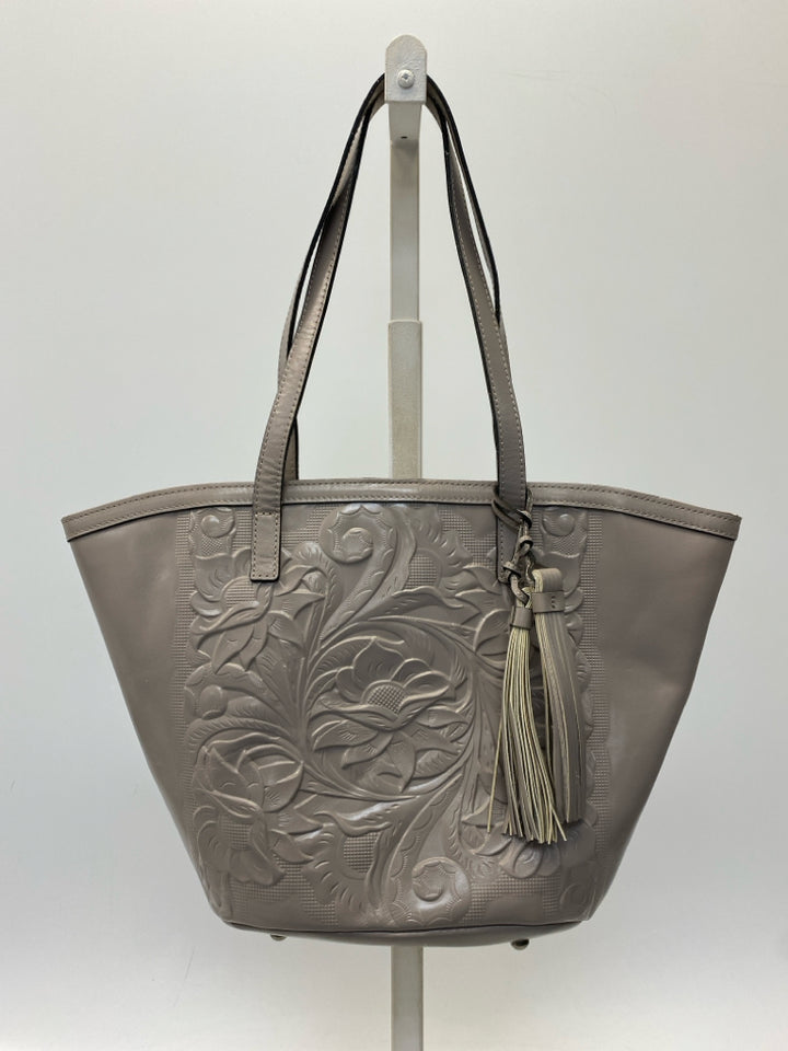 Patricia Nash Stone Tooled Leather Handbag