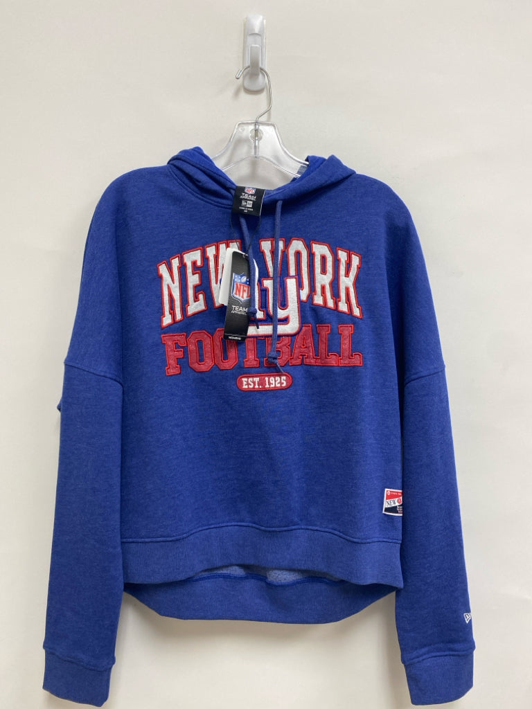 NWT NFL Size M Blue White/Red Hooded Ladies Sweatshirt