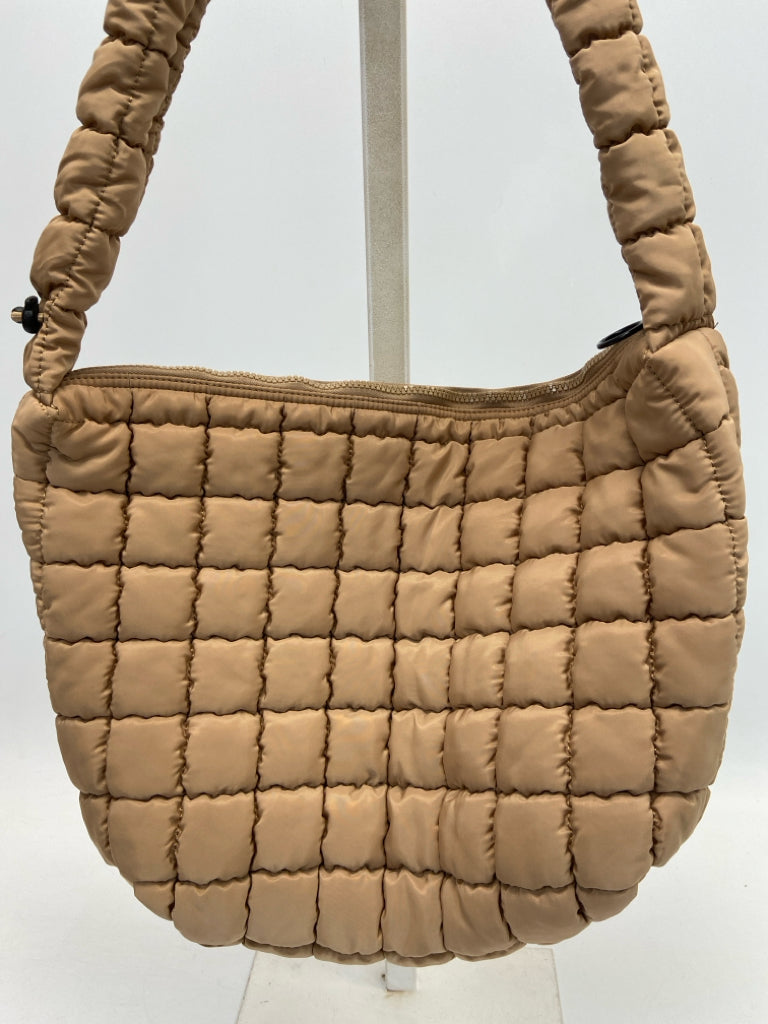 SINCERELY JULES Brown Puffer Nylon Handbag