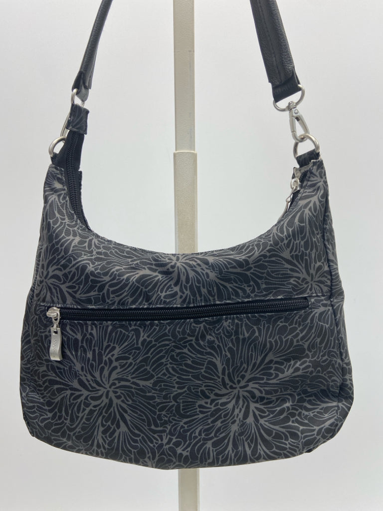 Baggallini Black Gray Nylon Handbag