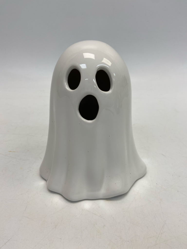 White Lit Ceramic Halloween