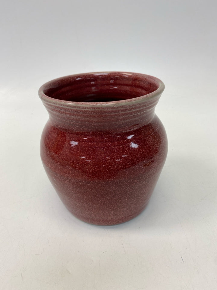Red Ceramic Vase