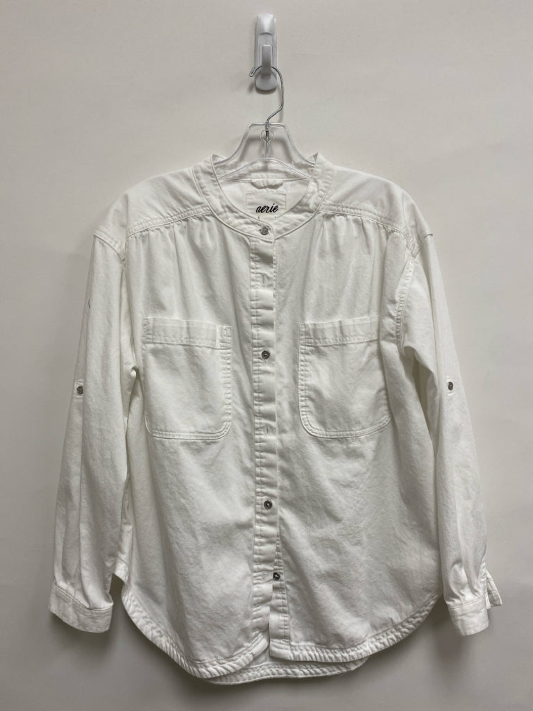 Aerie Size XS White Button Down Ladies Top