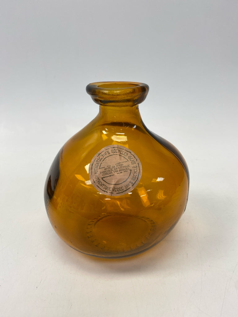 Orange Glass Vase