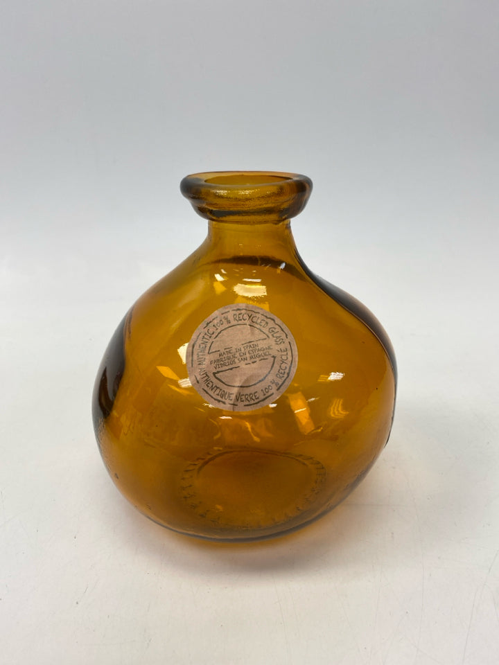 Orange Glass Vase