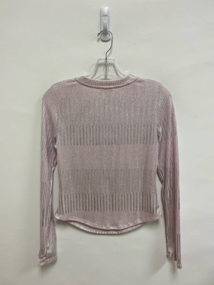 Pilcro Size S Lilac Silver Henley Ladies Top