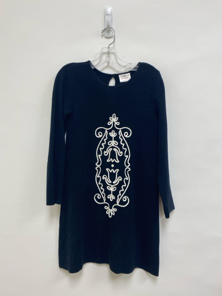 hanna Andersson SIZE 10 Black White Piping Knit Girl&