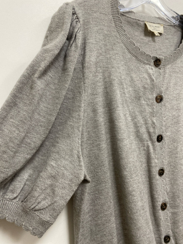Size XL Gray Cardigan Ladies Sweater