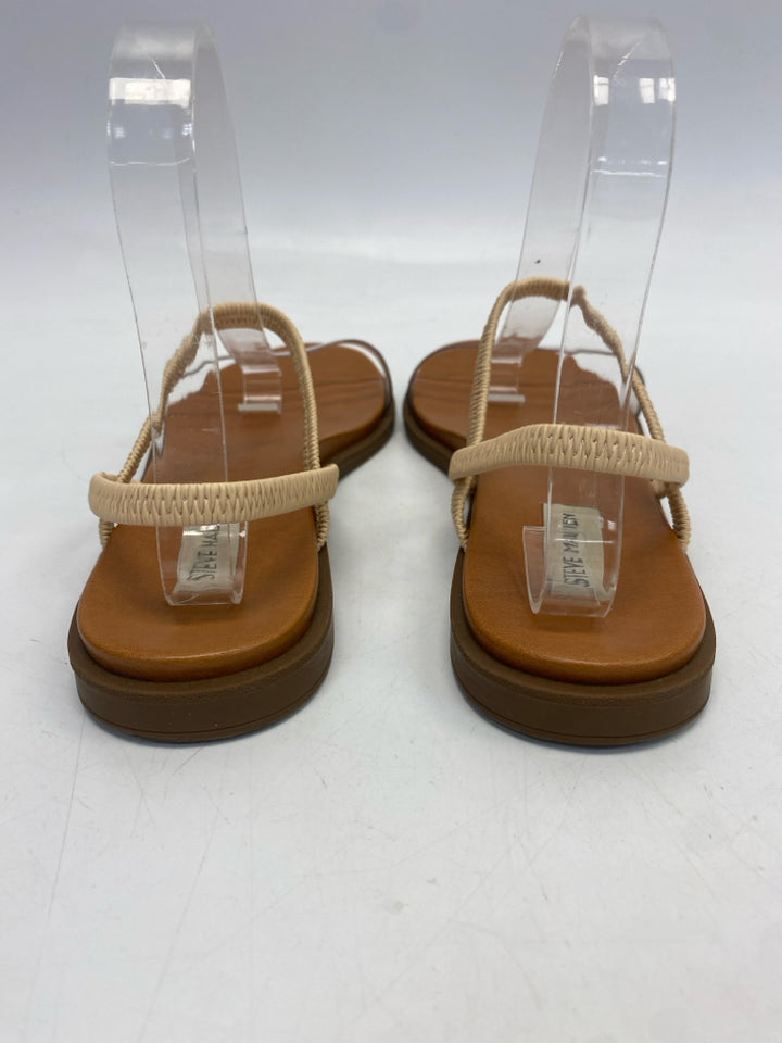 Steve Madden  Size 9 Clear Tan Sandals