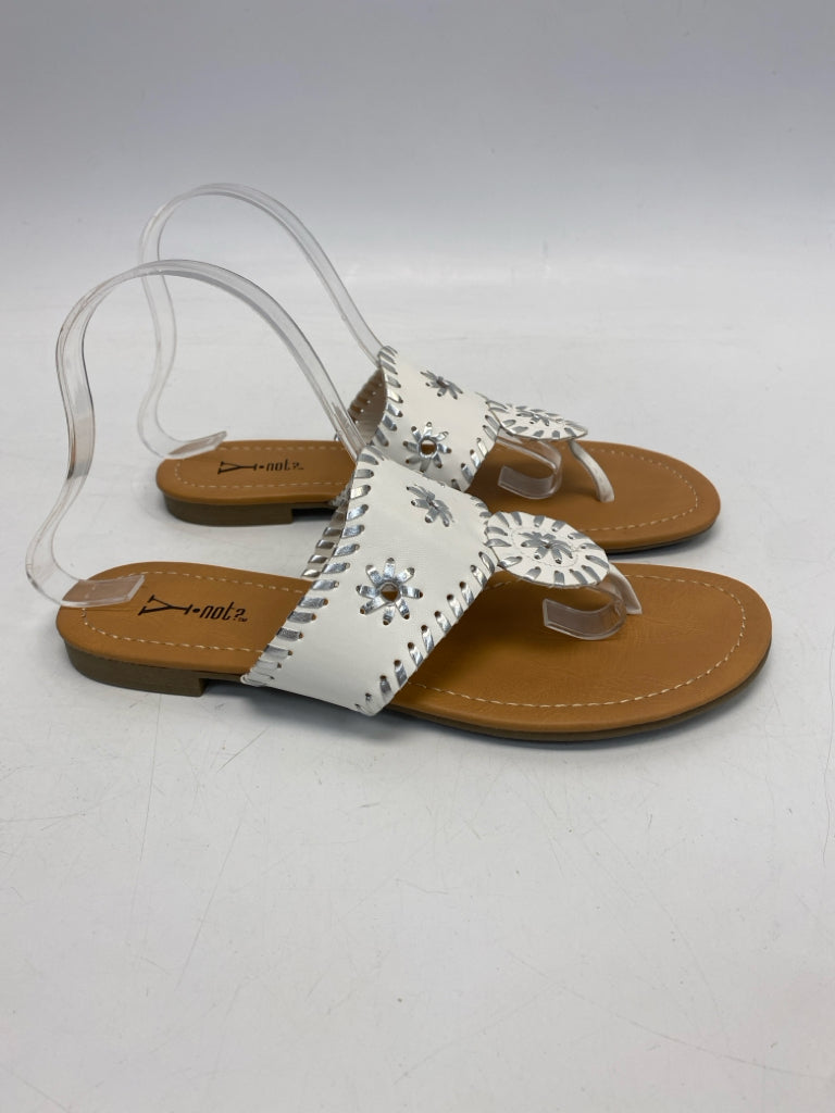 NWOT  Size 8 White Sandals