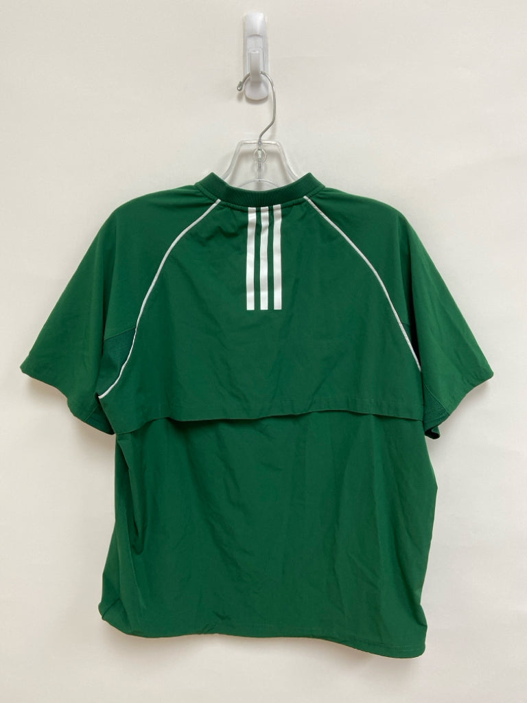 Adidas Size L Green White Men&