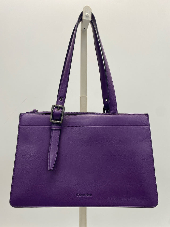 Calvin Klein Dark Purple Tote Bag
