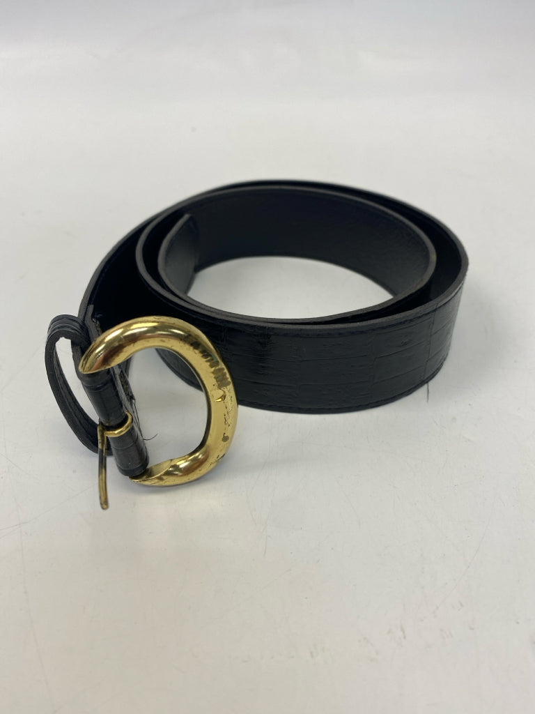 Black Embossed Belt