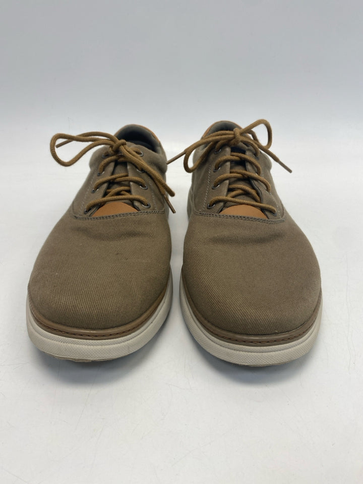 Skechers Size 13 Brown Lace-Up Fabric Men&