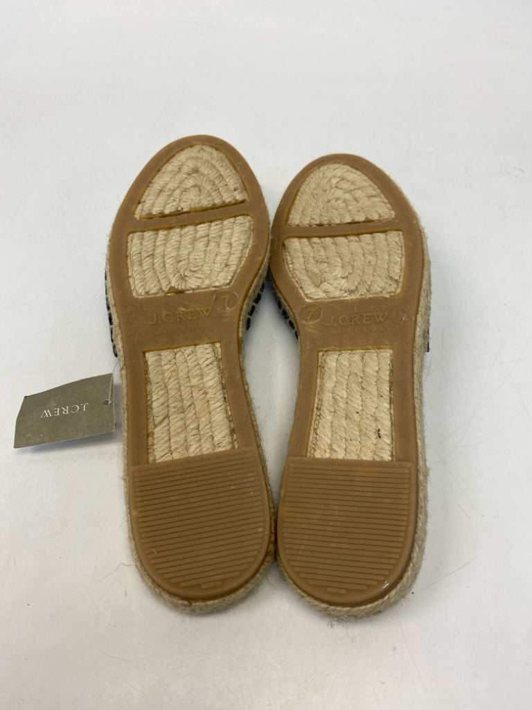 NWT J Crew  Size 7 Navy Sandals