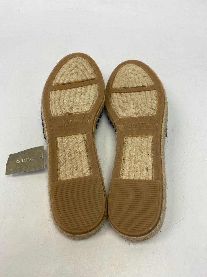 NWT J Crew  Size 7 Navy Sandals
