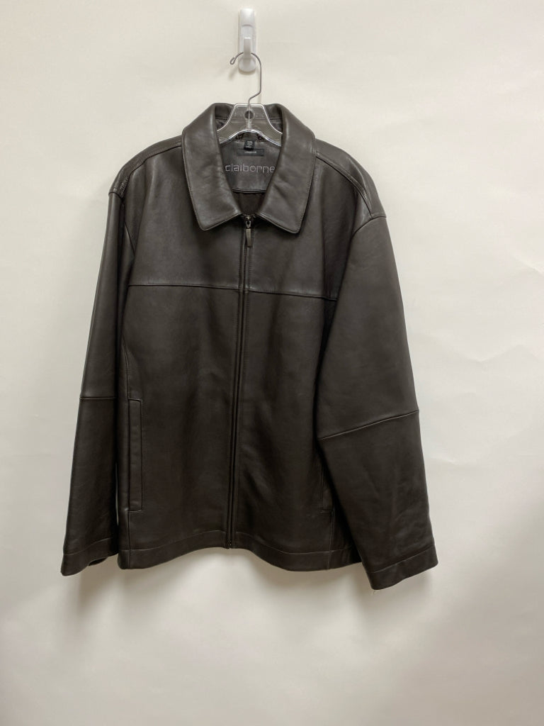 Liz Claiborne Size XXL Dark Brown Lamb Skin Men&