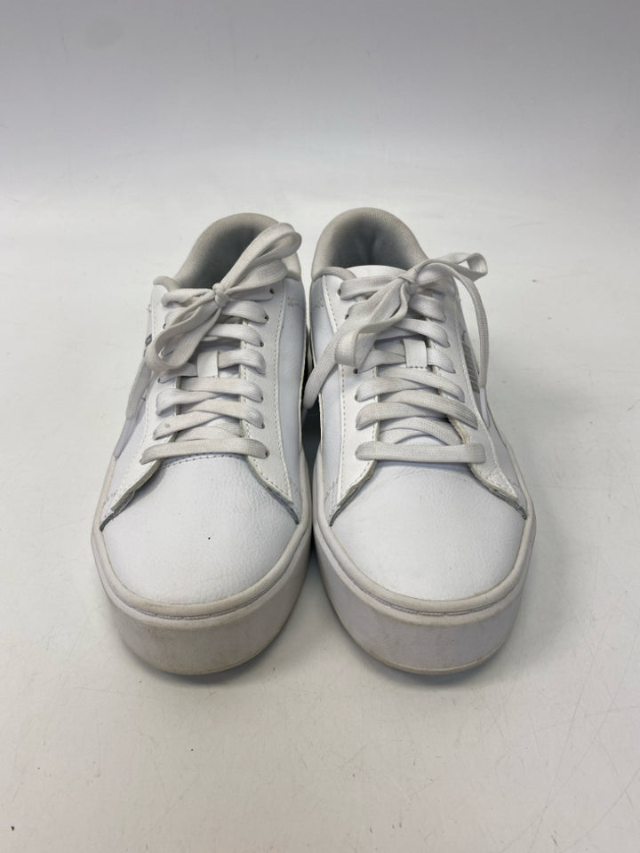 Puma  Size 8 White Lace-up Sneakers