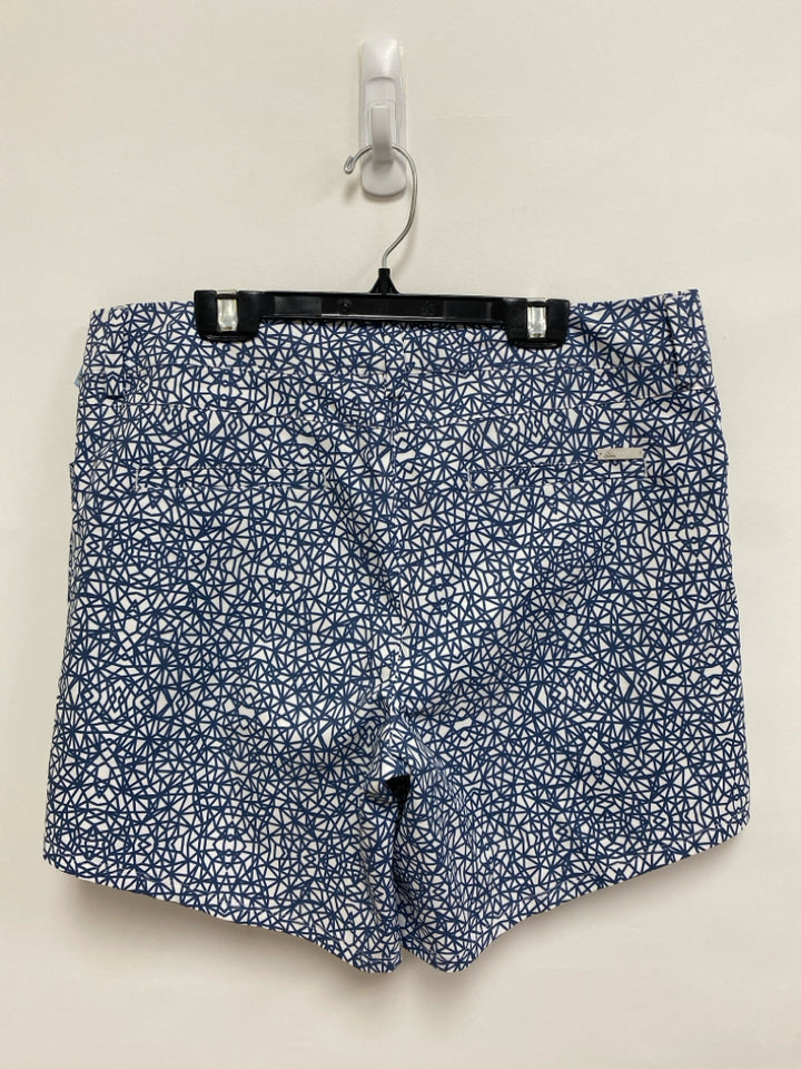 Adidas Size 12 White Slate Blue Mosaic Athletic Shorts