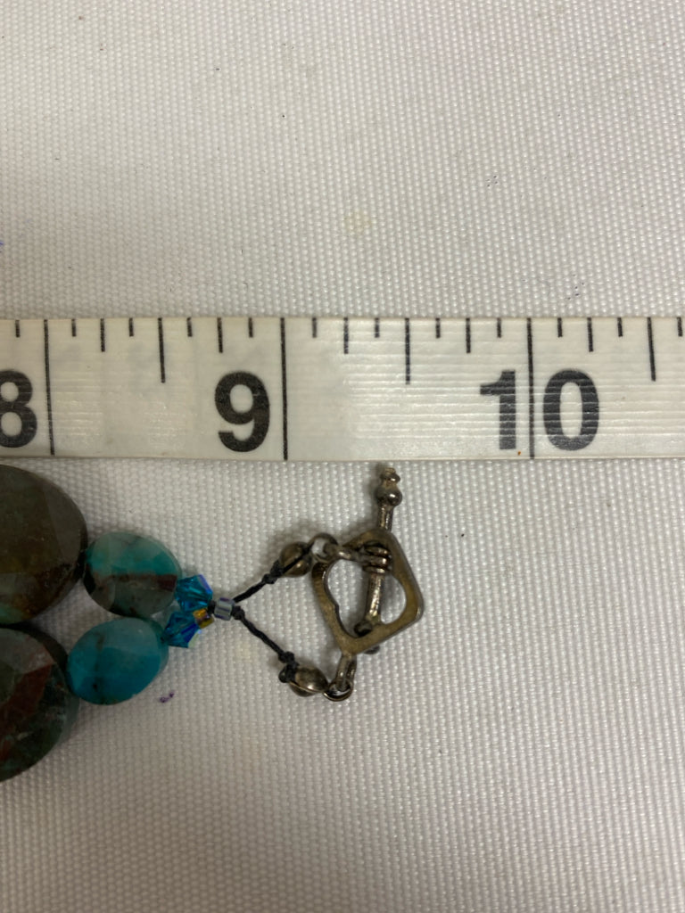 Brown Turquoise Beaded Necklace