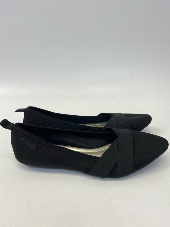 Anne Klein US Shoe Size 9 Black Crisscross Flats