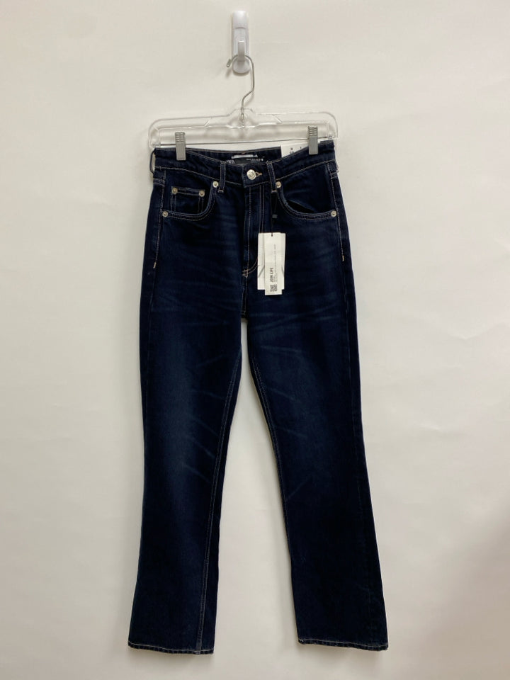NWT Zara Size 4 Navy Flared Ladies Jeans