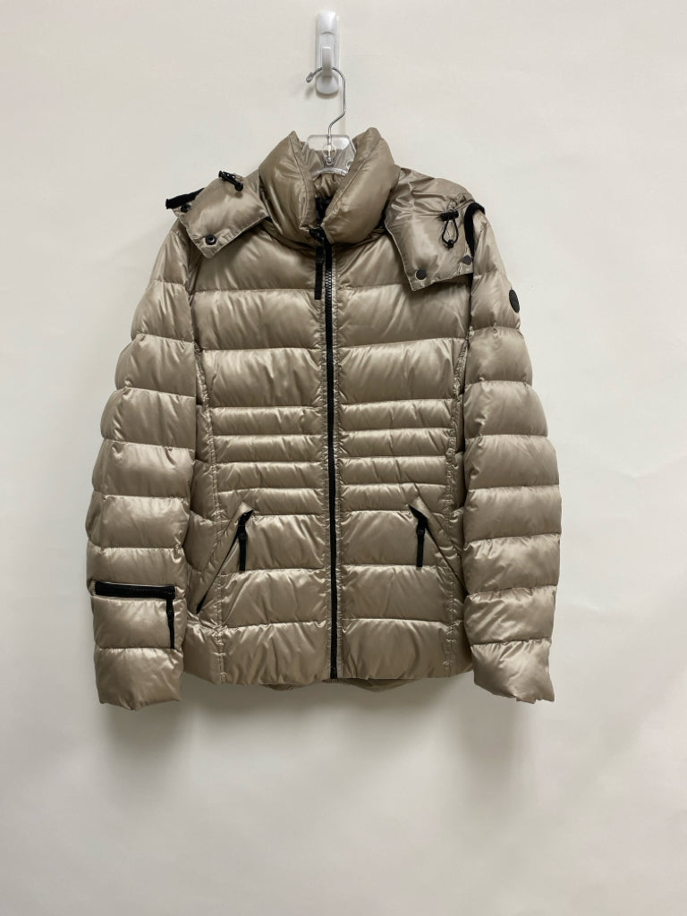 Andrew Marc Size L Taupe Puffer Hooded Ladies Jacket