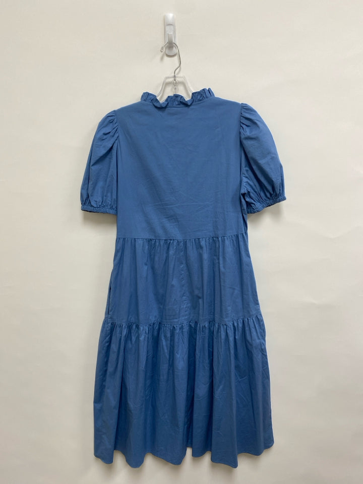 Donna Morgan Size 8 Blue Puff Sleeve Ladies Dress