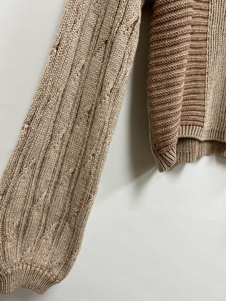 NWT Free People Size L Tan Ladies Sweater