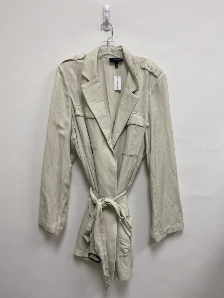 NWT Lane Bryant  SIZE  28 Cream Drape Linen Blend Plus Size Jacket