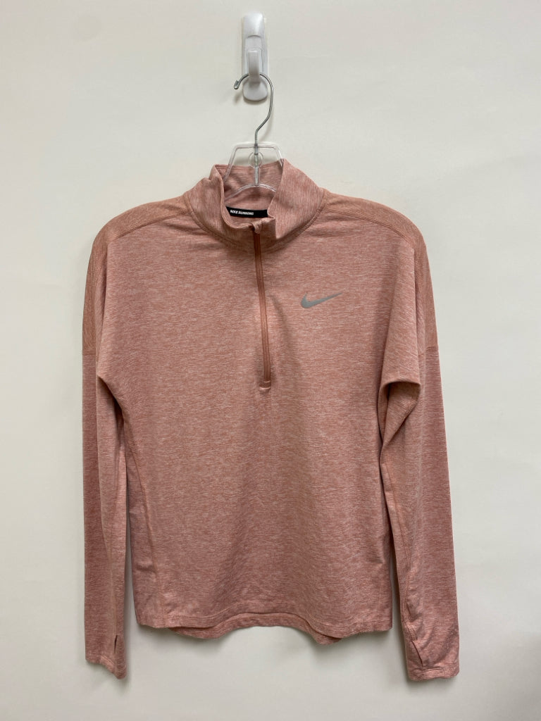 Nike Size XS Peach White Mottled Pullover Athletic Top
